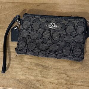 Coach Black Interior Wristlet